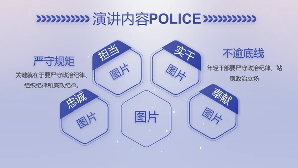 扫黑除恶专项斗争公安警察动态PPT模板