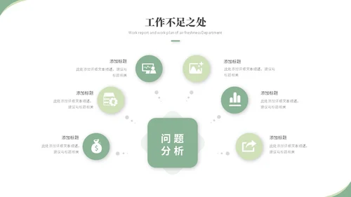 清新简约花卉工作汇报工作总结工作报告述职ppt模板
