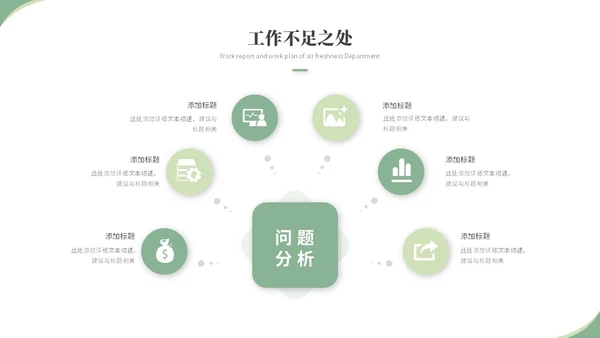 清新简约花卉工作汇报工作总结工作报告述职ppt模板
