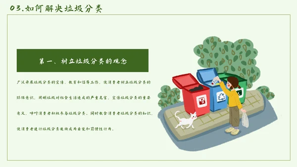 环保公益垃圾分类PPT简报