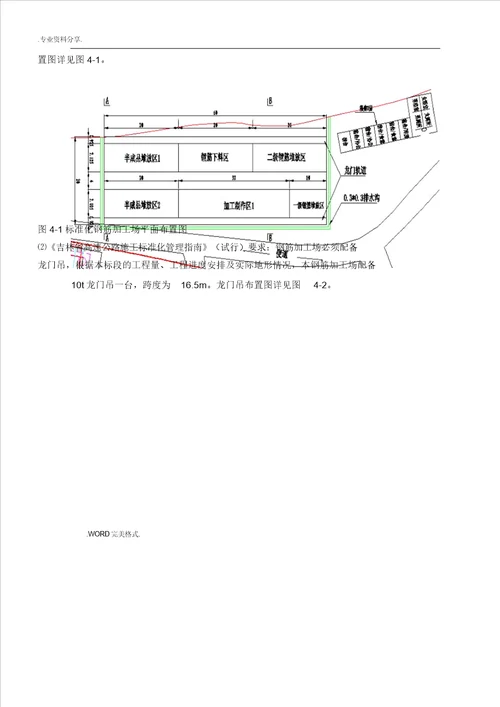 标准化钢筋加工场施工设计实施总结方案