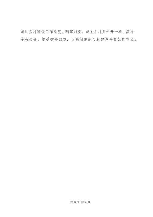 XX村美丽乡村建设实施方案.docx