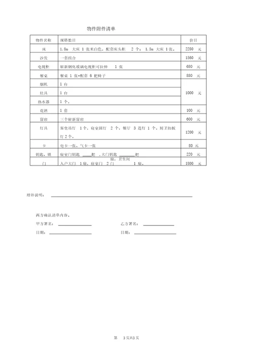 个人租房合同标准版