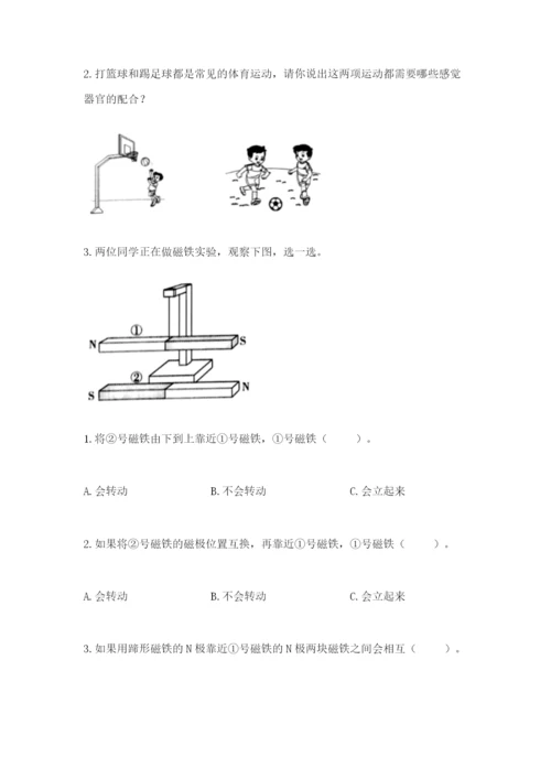 教科版小学科学二年级下册 期末测试卷附答案【夺分金卷】.docx