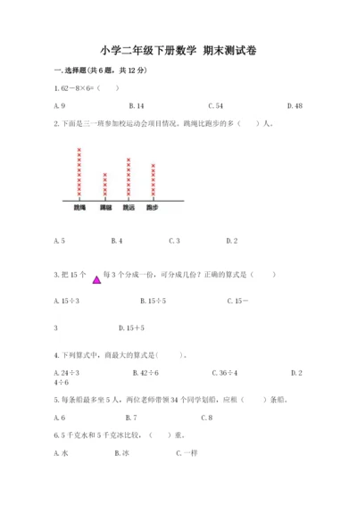 小学二年级下册数学 期末测试卷及完整答案【夺冠】.docx