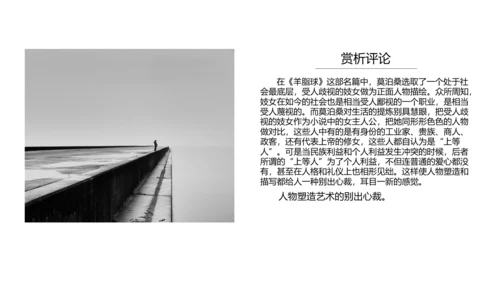 《羊脂球》名著读后感PPT模板