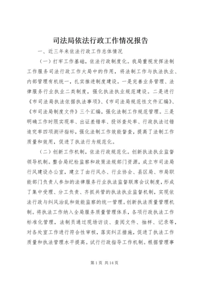 司法局依法行政工作情况报告 (2).docx