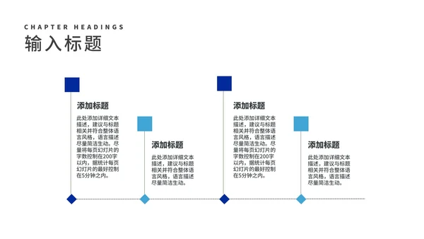 深蓝简约风商业项目计划书汇报PPT模板