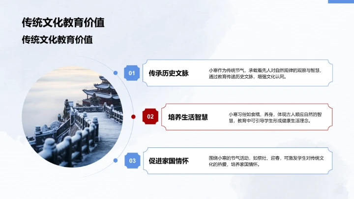 二十四节气小寒PPT模板