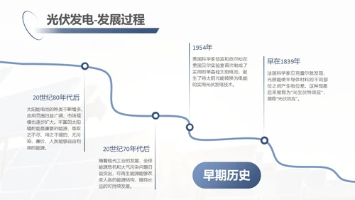 蓝紫色简约商务光伏发电c新能源PPT