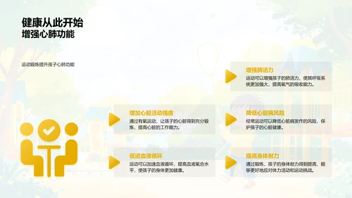 儿童体育锻炼益处PPT模板