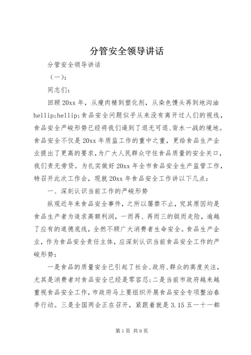 分管安全领导讲话.docx