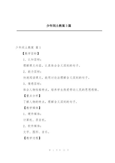 少年闰土教案3篇.docx