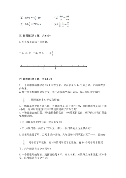 小学六年级下册数学期末测试卷（实用）word版.docx