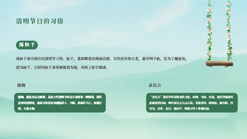 清明节日介绍主题通用PPT模板