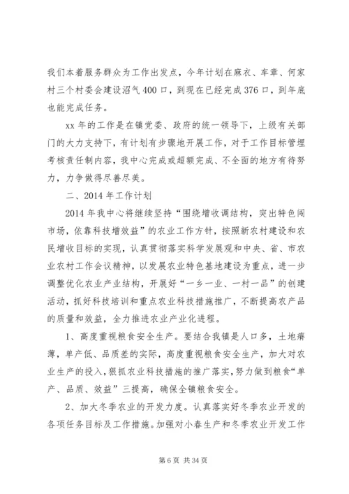 乡镇经济服务中心工作总结及某年工作计划.docx