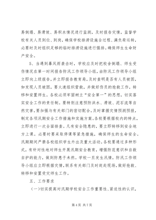 防洪水安全工作实施方案.docx