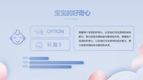 蓝色创意科学家庭育儿母婴动态PPT