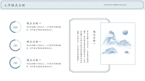 中国风通用工作计划工作总结汇报