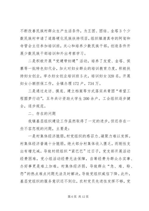 李俊镇党建科学化水平调研情况汇报.docx