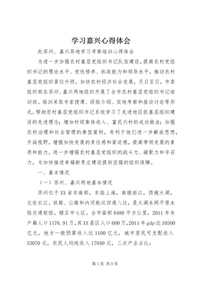 学习嘉兴心得体会 (4).docx