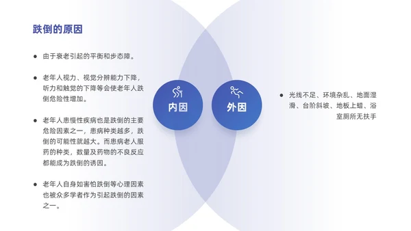 蓝色插画简约商务老年人健康管理培训汇报PPT模版