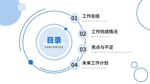 简约几何形状总结汇报PPT模板