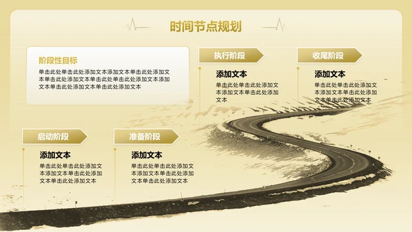 黄色商务风通用行业年终总结PPT模板