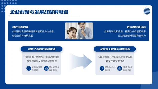 蓝色商务风商务通用PPT模板_企业创新与发展战略企业介绍PP模板