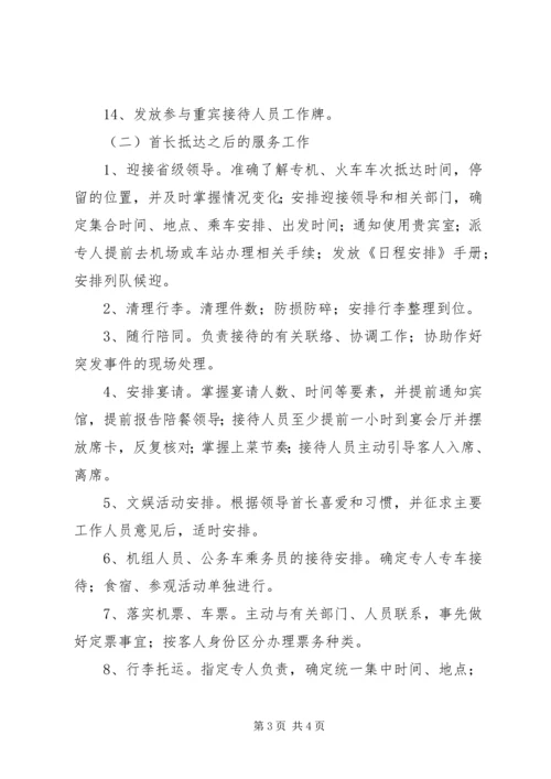 重宾(省部级领导)接待方案.docx