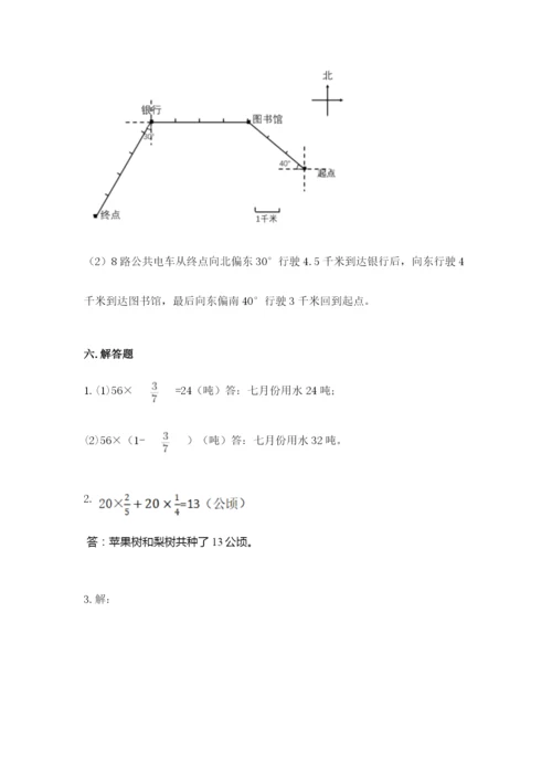 人教版六年级上册数学期中测试卷精品【必刷】.docx