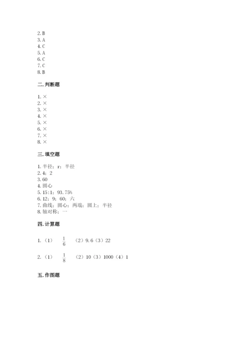人教版六年级上册数学期末测试卷带答案（达标题）.docx