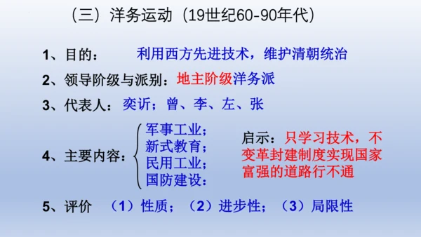 人教统编版八年级历史上册期中复习（1-14课）课件（63张PPT）