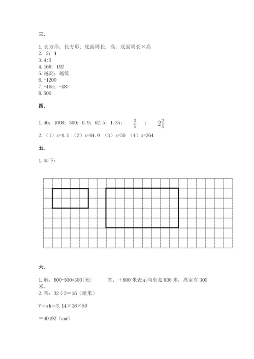 小学数学六年级下册竞赛试题附完整答案（夺冠）.docx