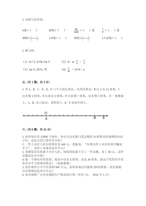 四川省【小升初】2023年小升初数学试卷精品附答案.docx