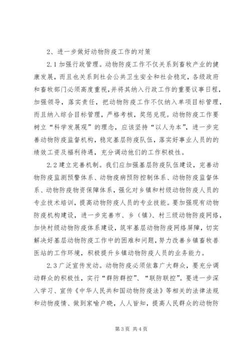 基层动物防疫工作状况调研报告 (6).docx