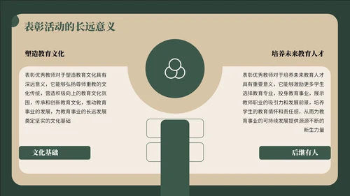 绿黄色复古风教师节感恩PPT