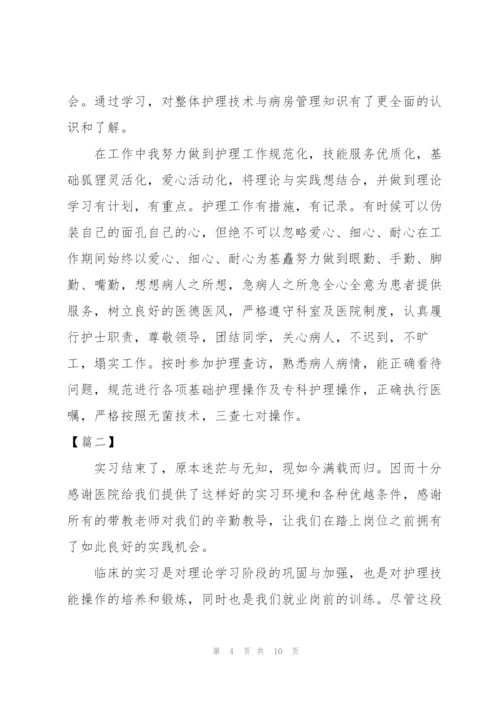 护士个人实习总结【三篇】.docx