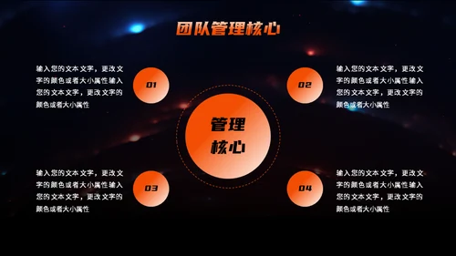 公司宣传宇宙星空通用PPT模板