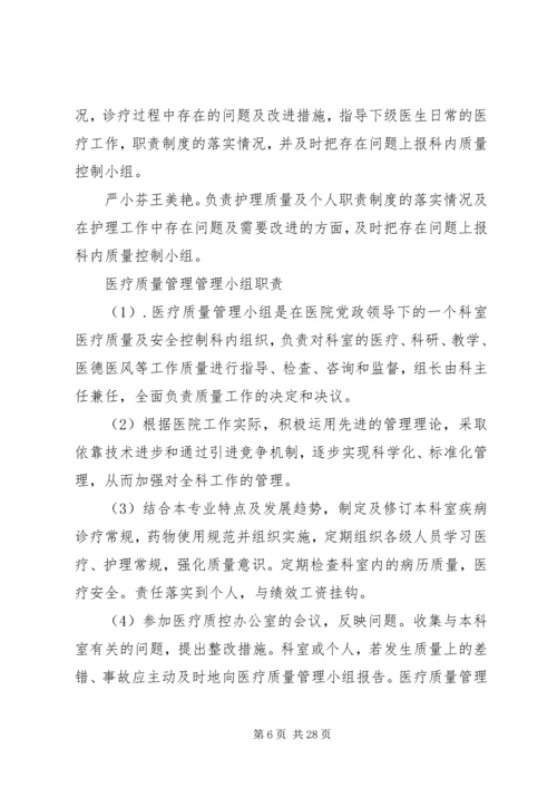 科室质控小组工作计划.docx