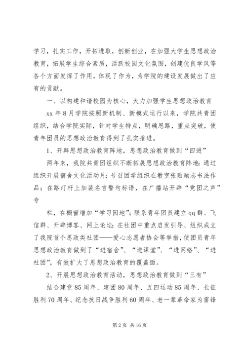 学院团代会工作报告 (2).docx