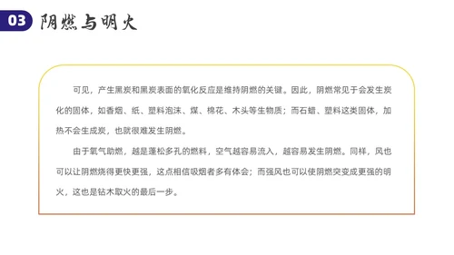 卡通风钻木取火介绍PPT模板神话故事