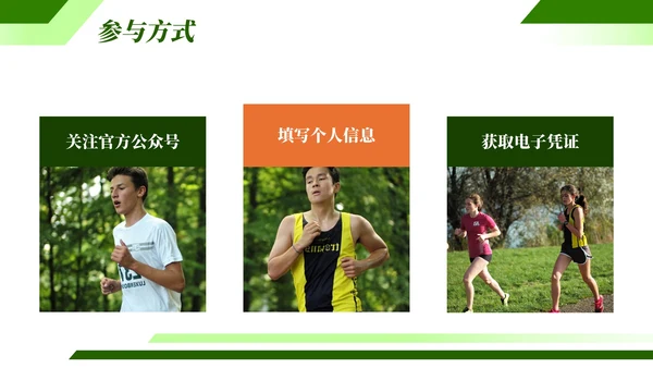 绿色欧美夏季运动宣传活动PPT模板