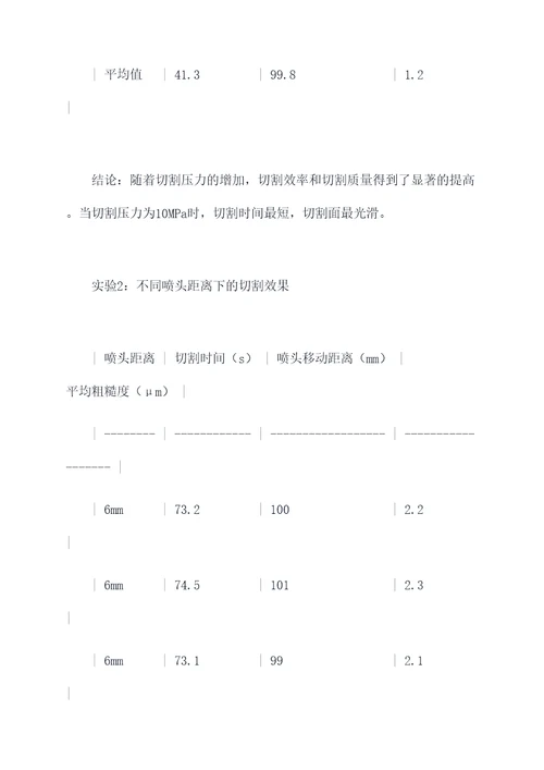 金工切割实验报告