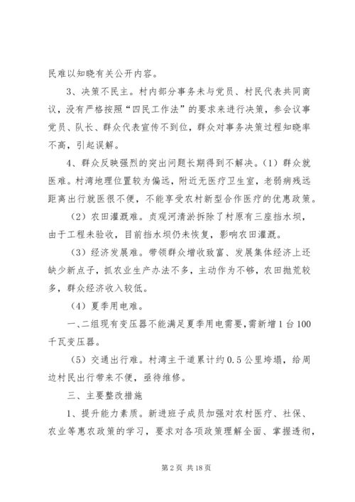 软弱涣散村整改方案.docx