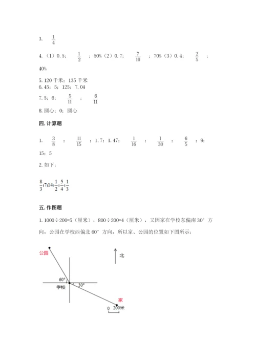 小学数学六年级上册期末卷及参考答案【能力提升】.docx