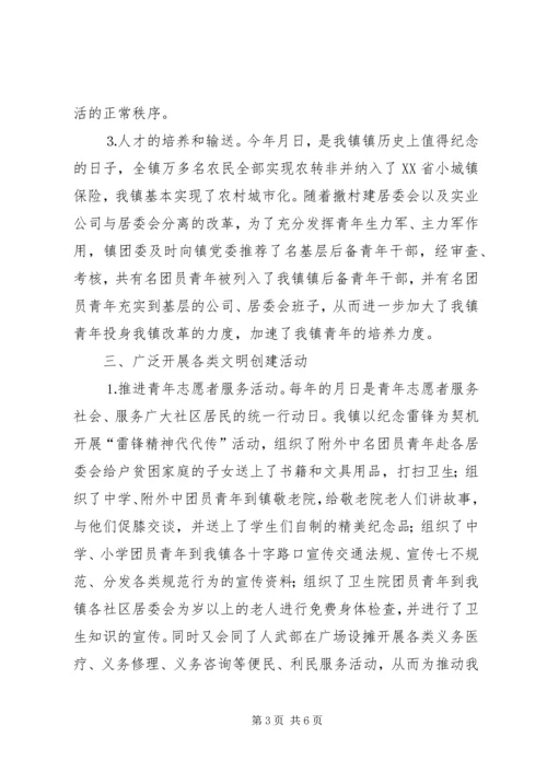 团委工作调研会上的汇报材料.docx