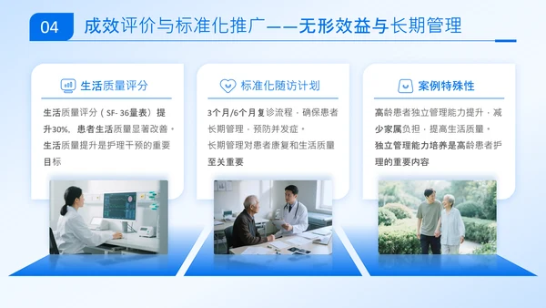蓝色商务风从评估到干预糖尿病个案护理全流程管理方案PPT