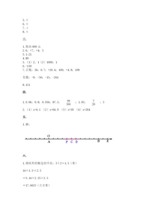 苏教版小升初数学模拟试卷（夺分金卷）.docx