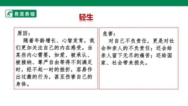 新课标七上第四单元生命的思考复习课件2023